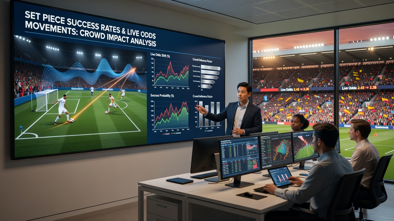 Live-Quotenbewegungen nach Standardsituationen in ausverkauften Stadien