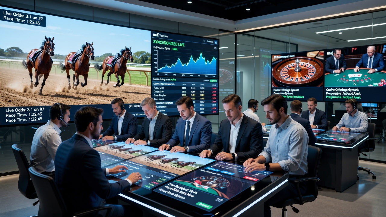 Integration von Casino-Angeboten und Pferderennmärkten in Echtzeit